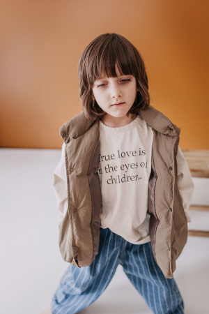 WHAT'S NEW - Vestă copii puf și pene