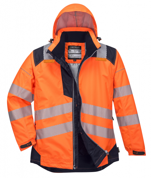 Jacheta reflectorizanta pentru sezon rece Vision portocalie [5]