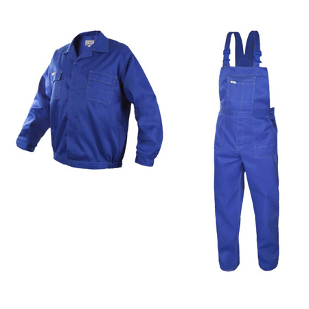 Costum de lucru Artmas blue, pantaloni cu pieptar si jacheta [1]