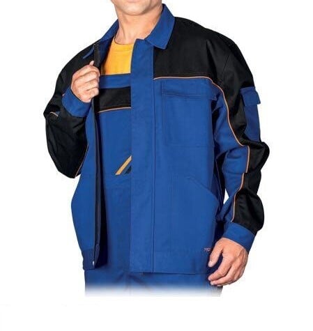 Jacheta de lucru din tercot, Professional, combinatie albastru+negru [3]
