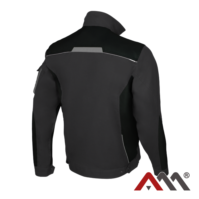 Jacheta de protectie din Bumbac Classic 100 gri cu negru [2]