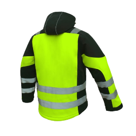 Jacheta Softshel de iarna cu benzi reflectorizante galbena [2]