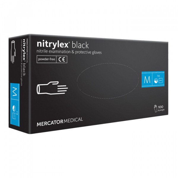 Manusi de examinare din nitrylex, nuanta neagra, cutie 100 bucati, marimea L [1]