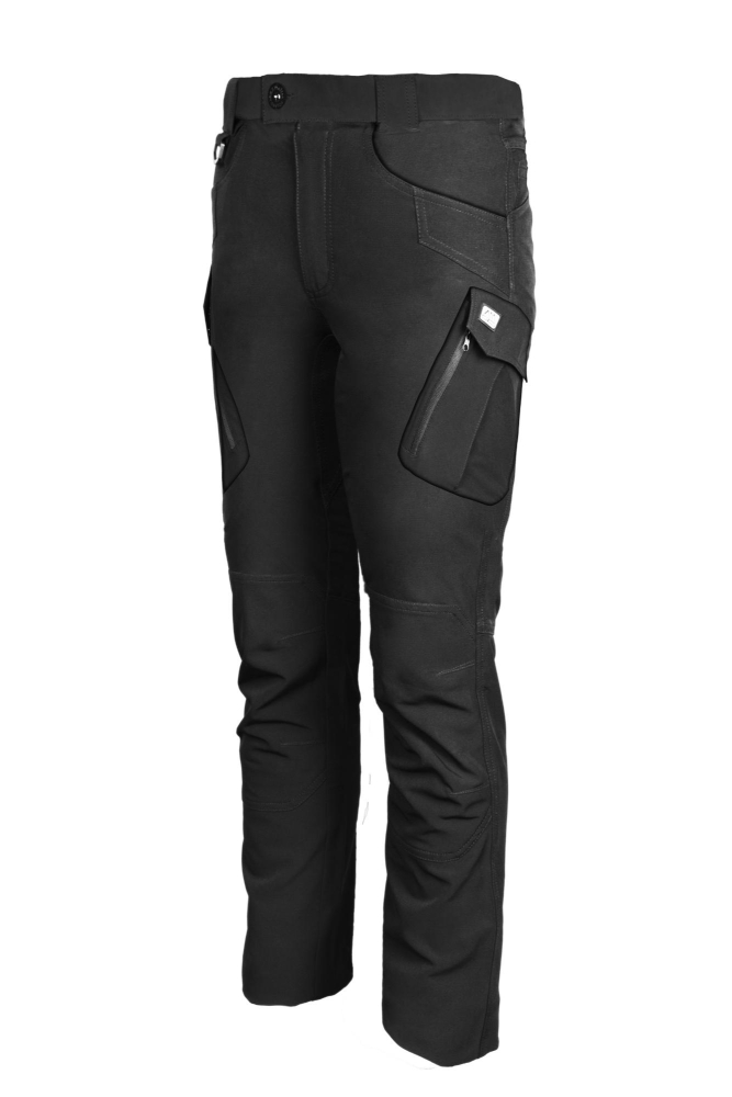 Pantaloni Cargo din softshel negru [2]