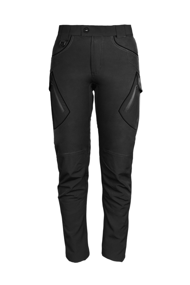 Pantaloni Cargo din softshel negru [5]