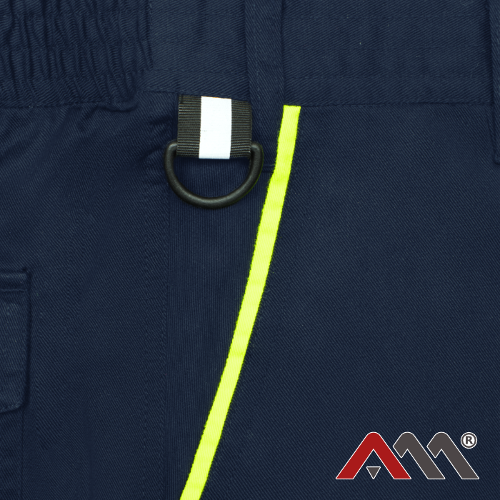 Pantaloni de lucru cu benzi reflectorizante VisTeam navy/galben [5]