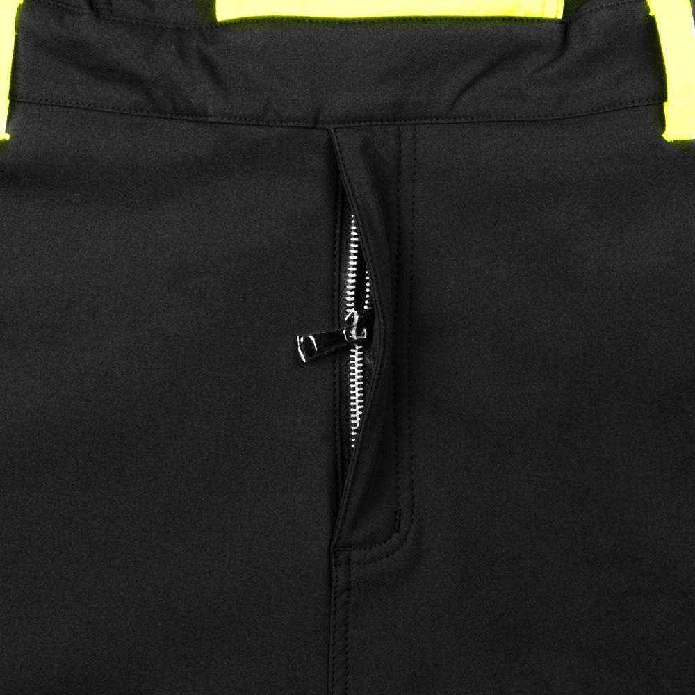 Pantaloni de lucru cu piept Universal din Softshel cu elemente reflectorizante [7]