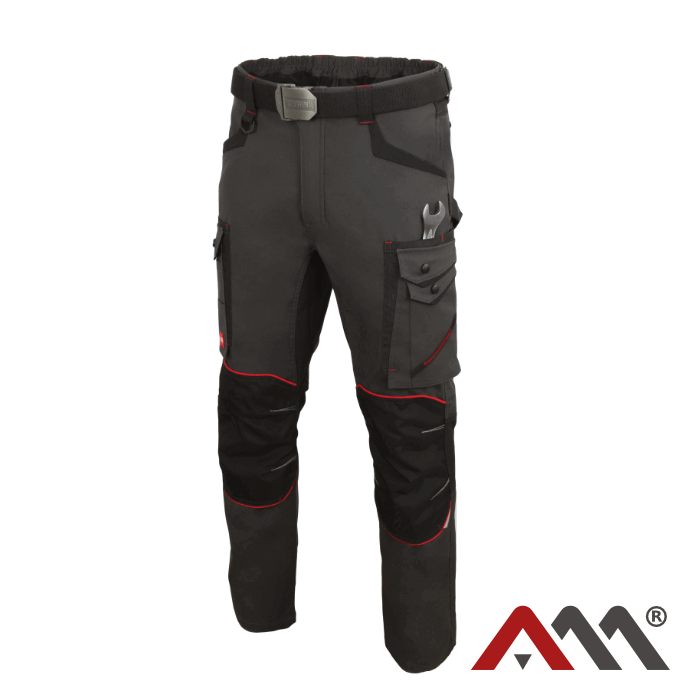 Pantaloni de lucru Dynamic Stretch Slim gri negru