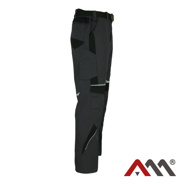 Pantaloni de lucru LEMARS din material Ripstop gri cu negru
