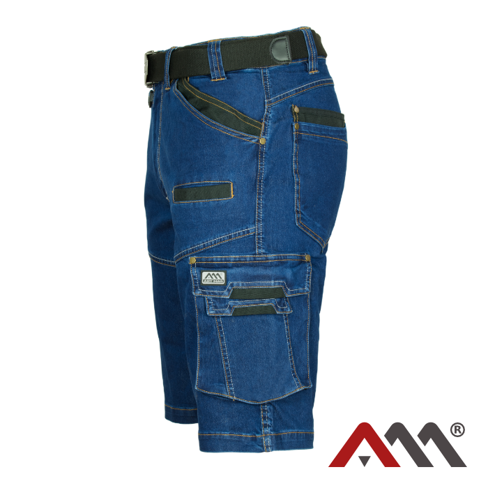 Pantaloni scurti de lucru Jeans Stretch Slim blue [5]