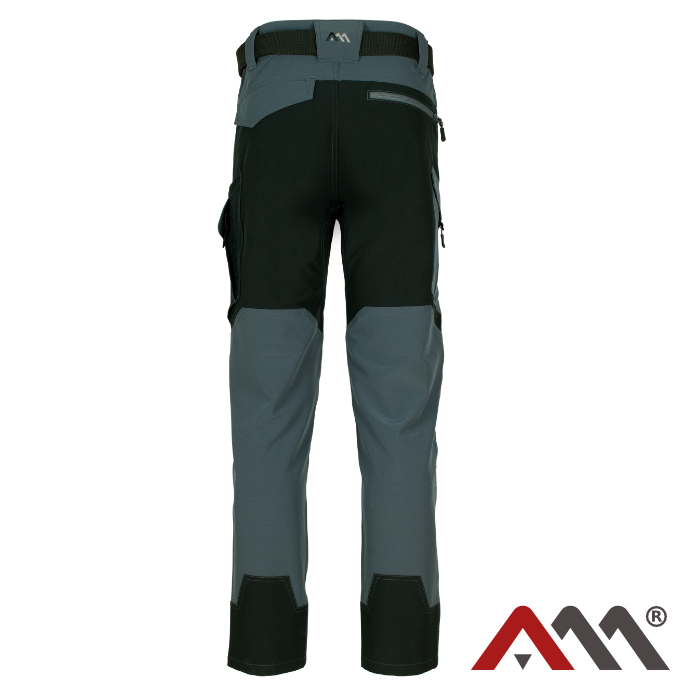 Pantaloni talie softshel de vara gri cu negru [5]