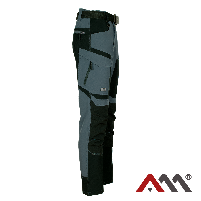 Pantaloni talie softshel de vara gri cu negru [8]