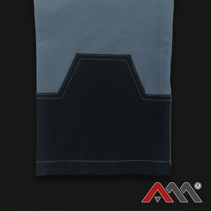 Pantaloni talie softshel de vara gri cu negru [10]