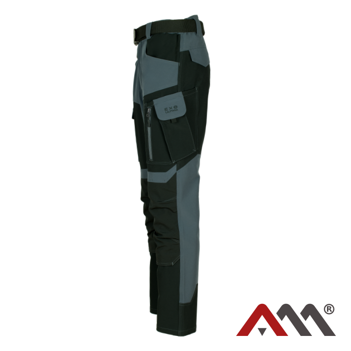 Pantaloni talie softshel de vara gri cu negru [7]