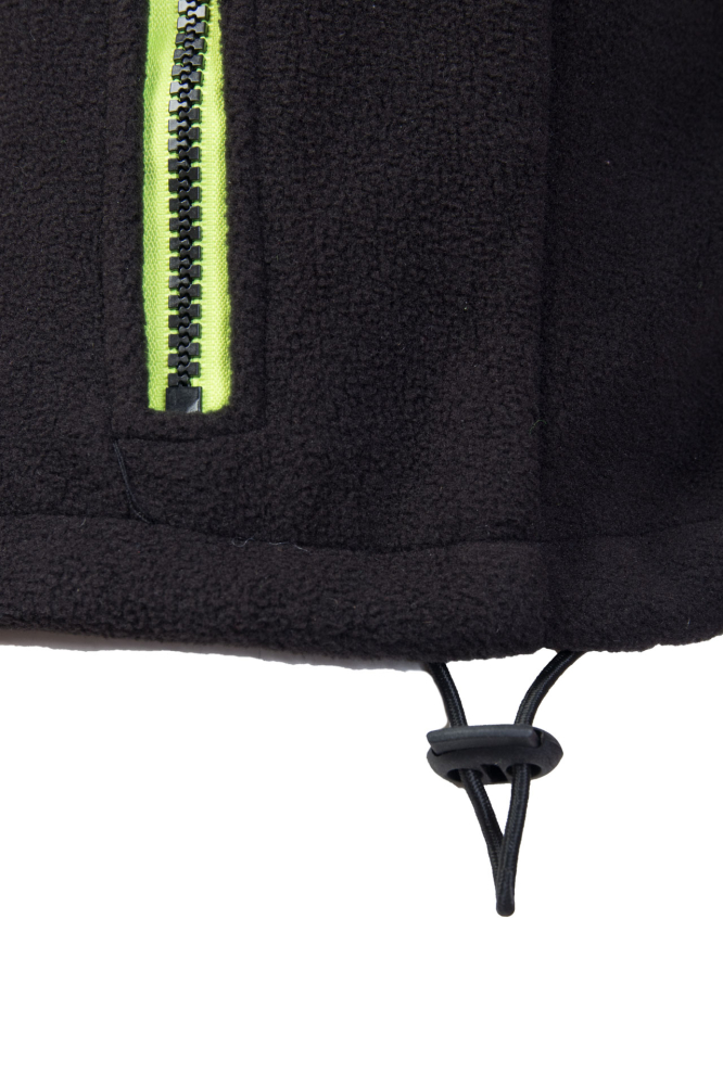 Polar/Hanorac Rival din fleece negru/galben si banda reflectorizanta [8]