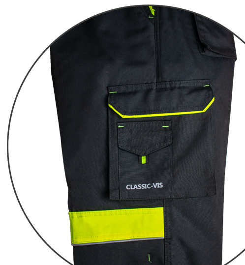 Salopeta de iarna Classic-vis negru/galben [2]