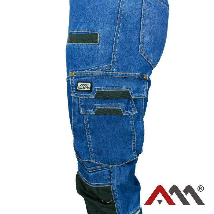 Salopeta de lucru NEO Jeans Colemann Stretch Slim blue [2]