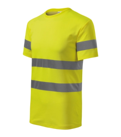 Tricou galben reflectorizant cu benzi reflectorizante 3M [4]