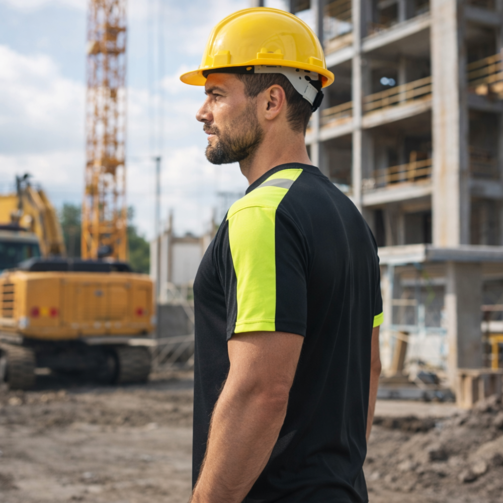 Tricou protectie Classwork cu benzi reflectorizante [2]