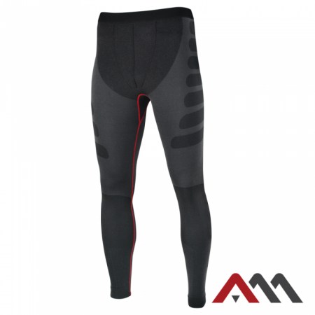 PROTECŢIA CORPULUI - Pantaloni termici Viken Extreme negru-grafit cu elemente roșii