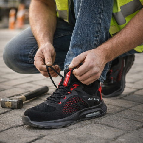 Adidasi cu Bombeu Metalic - Adidasi de protectie cu bombeu metalic si talpa Airbag