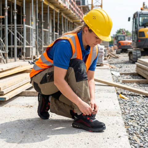 Adidasi de protectie cu bombeu metalic si talpa Airbag [8]