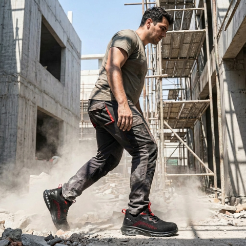 PROTECŢIA PICIOARELOR - Adidasi de protectie cu bombeu metalic si talpa Airbag