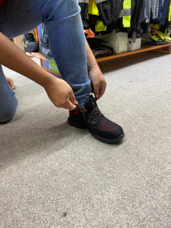 Adidasi sport cu bombeu metalic Btex One Red [2]