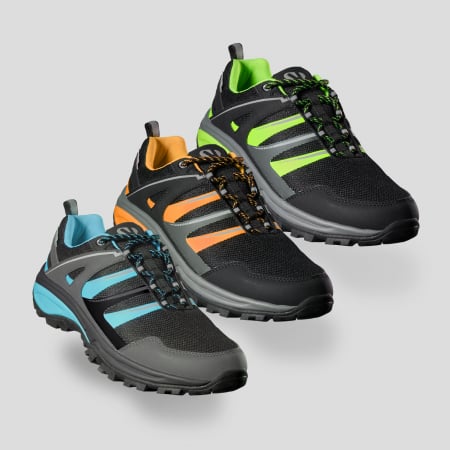Adidasi sport pentru trekking cu detalii reflectorizante negru/portocaliu [1]