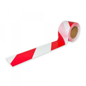 ACCESORII - Banda de avertizare alb+rosu
