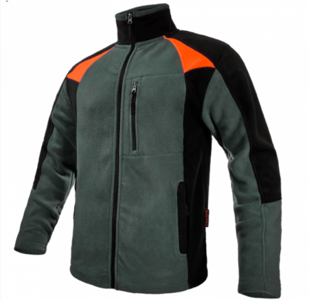 PROTECŢIA CORPULUI - Bluza polar Elegance  gri cu negru
