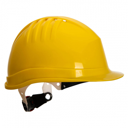 PROTECŢIA CAPULUI - Cască de protecție PS62 cu clichet de alunecare galbena