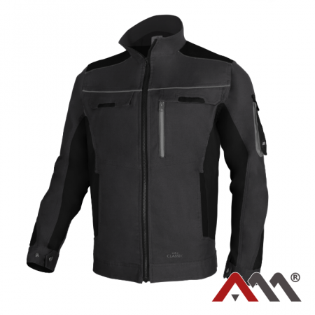 JACHETE PROTECTIE - Jacheta de protectie din Bumbac Classic 100 gri cu negru