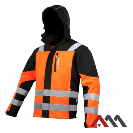 JACHETE PROTECTIE - Jacheta Softshel cu gluga si insertii reflectorizante Classic-Vis Orange