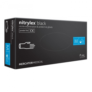 Manusi de examinare din nitrylex, nuanta neagra, cutie 100 bucati, marimea L [0]