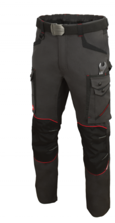 Pantaloni de lucru Dynamic Stretch Slim gri/negru [1]