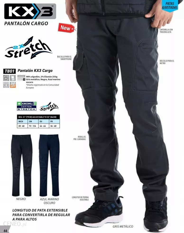 Pantaloni de lucru navy Cargo T801 [4]