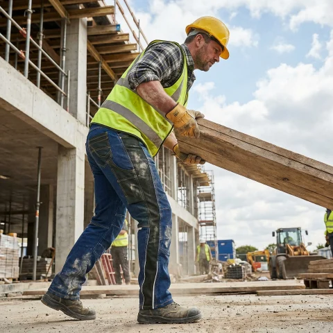 PROTECŢIA CORPULUI - Pantaloni de lucru NEO Jeans Stretch Slim blue