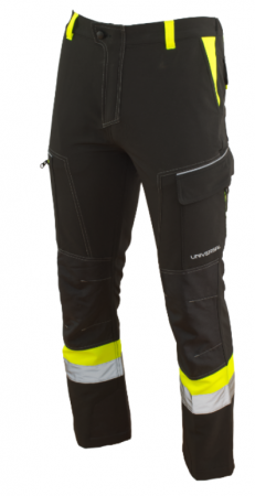 Pantaloni de Lucru Barbati - Pantaloni de lucru Universal din Softshel cu elemente reflectorizante