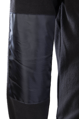 Polar/Hanorac Rival din fleece negru/galben si banda reflectorizanta [8]