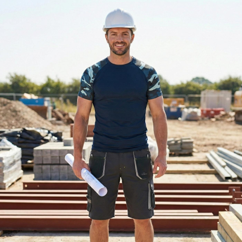 Tricou barbati Viken NB albastru [1]