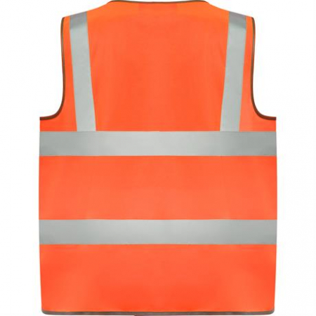 VESTA PROTECTIE - Vestă de vizibilitate ridicata cu fermoar Polux portocaliu