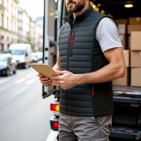 Vesta de Lucru Barbati - Vesta Hybrid Softshell & Ripstop