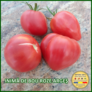 Rosii medii (75-200 g) - ROSII INIMA DE BOU ROZE ARGES www.natural100.ro