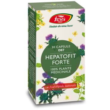 Suplimente - Hepatofit Forte, D87, 30 capsule