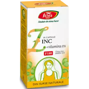 Suplimente - Zinc + Vitamina D3 F180