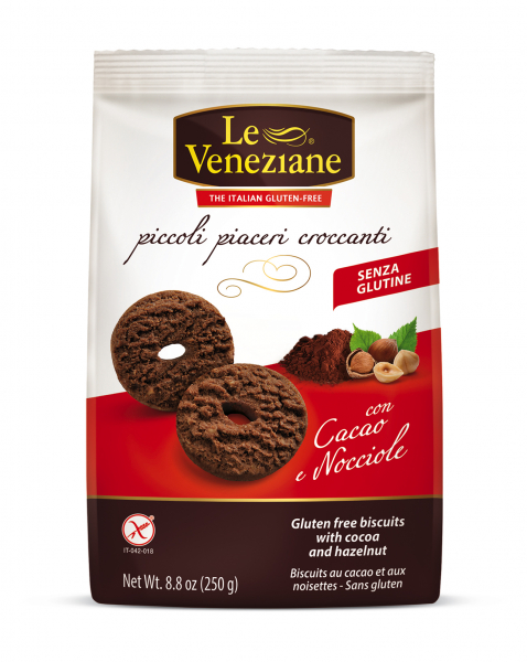 Biscuiți cu Cacao și Alune fără Gluten 250G [2]