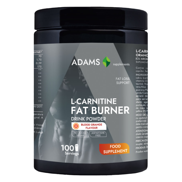 L-Carnitine Fat Burner (orange), 350g, Adams Supplements [1]