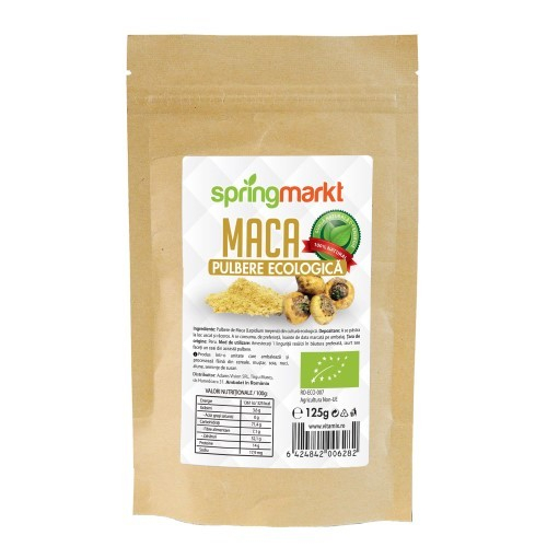 Maca pulbere ecologica, 125g, springmarkt [1]