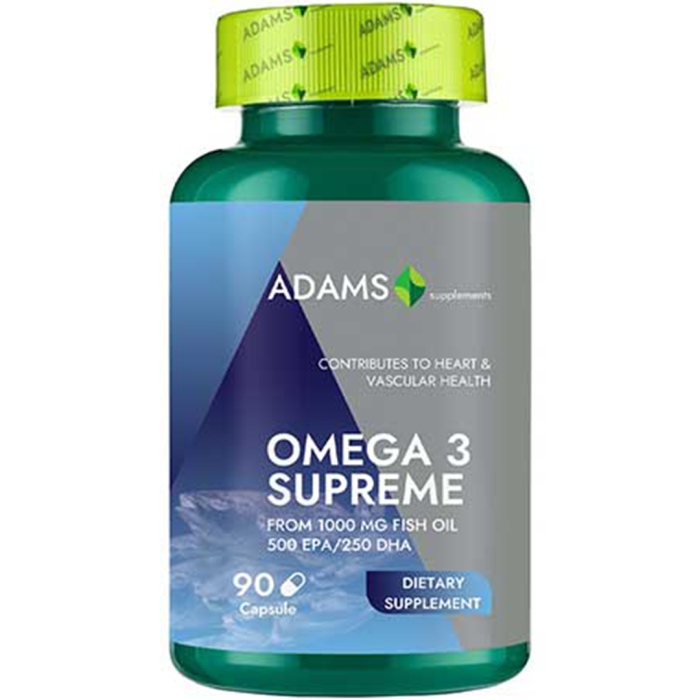 Omega 3 Supreme (50%EPA/25%DHA), 90 cps, Adams Supplements [1]